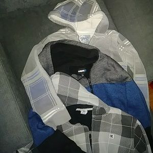 3 thick warm zip up sweaters!!